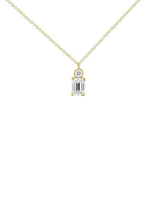 Adele pendant in 18k yellow gold with diamonds Zadeh NY 