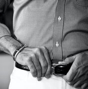 Andreas silver belt buckle