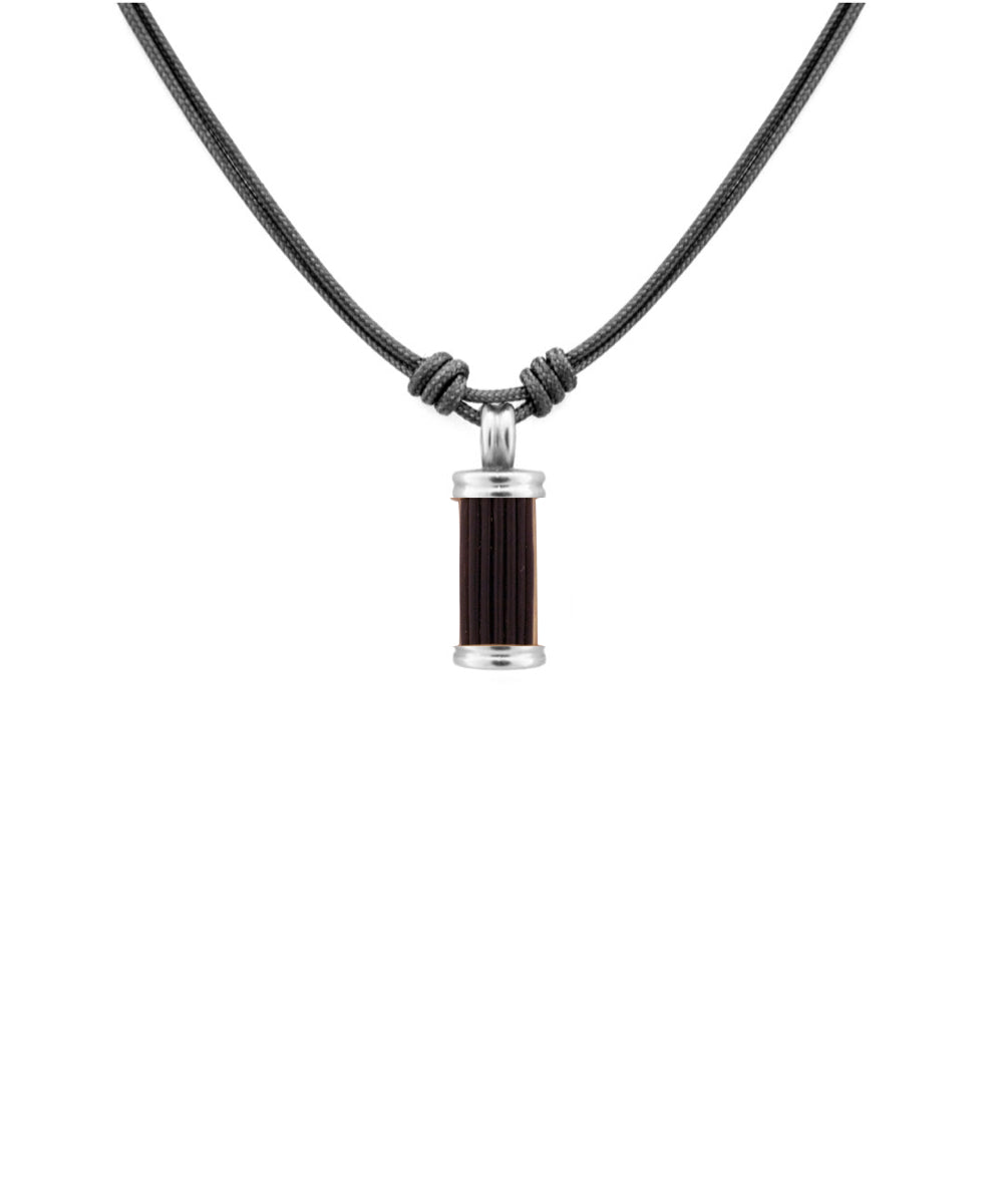 Brant Horn Pendant in 18kt White Gold