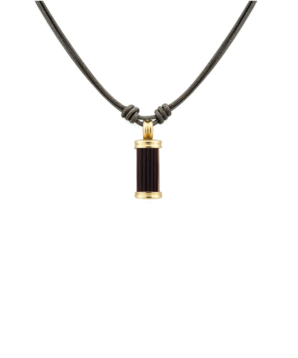 Brant Horn Pendant in 18kt Yellow Gold