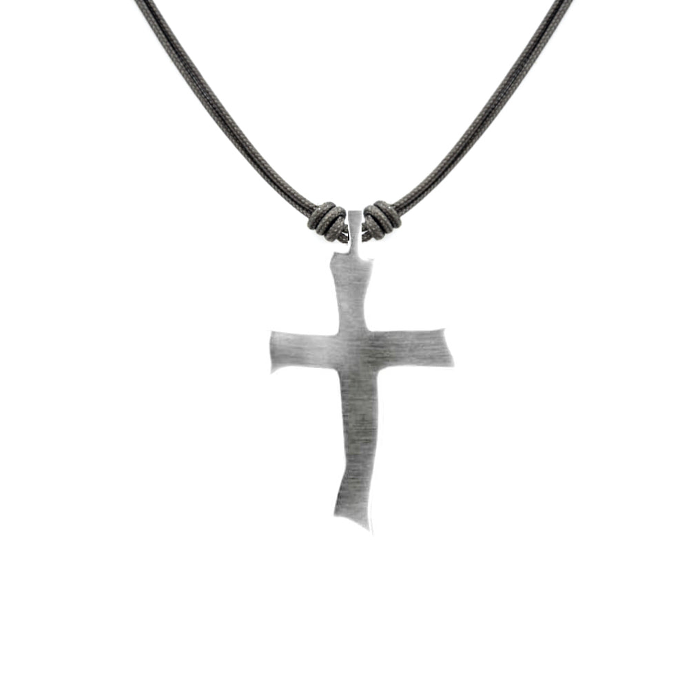 Cross with a satin finish on paracord