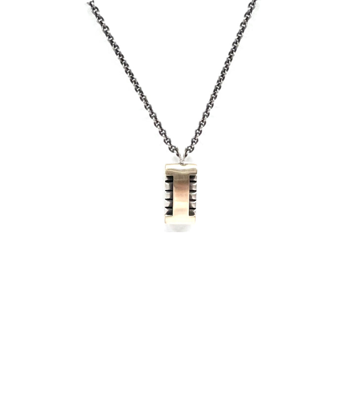 Justin Pendant Silver and 14K Gold
