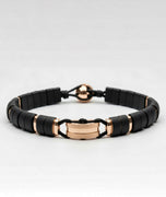 Levi Buffalo Horn & 10K Rose Gold Bracelet | Handcrafted by ZADEH NY