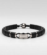Levi Buffalo Horn & 10K White Gold Bracelet | Handcrafted by ZADEH NY