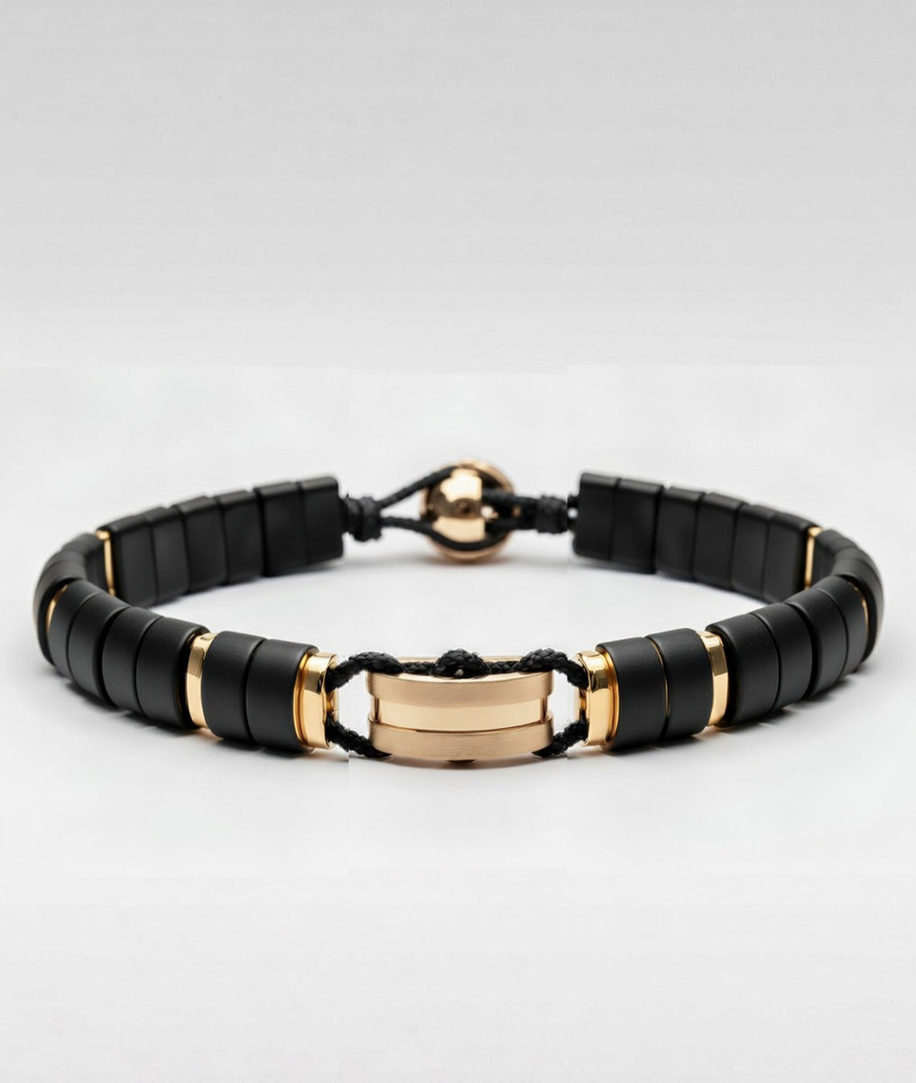 Levi Buffalo Horn & 10K Yellow Gold Bracelet | Handcrafted by ZADEH NY