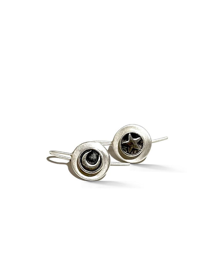Moon And Star Earrings