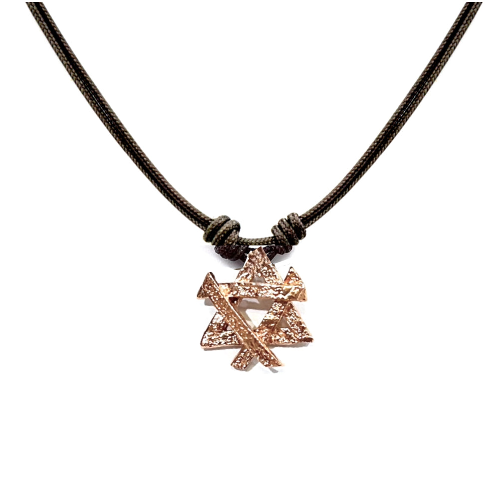 Star of David necklace in rose gold