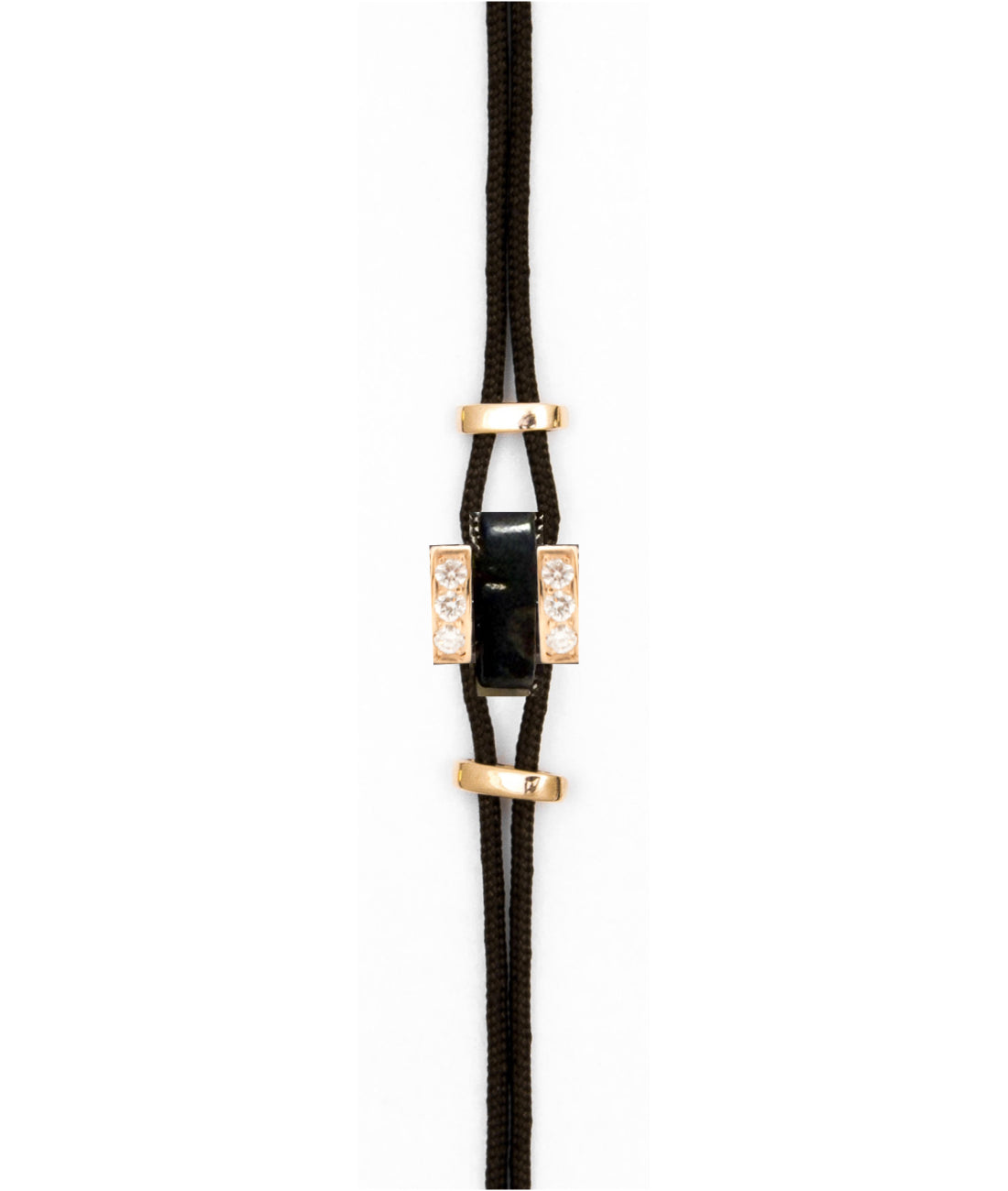 RIO BRACELET IN ROSE GOLD WITH HORN AND DIAMONDS