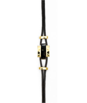 Rio Bracelet On cord with yellow gold links