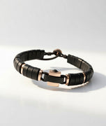 RIO 10K Rose Gold and Buffalo Horn Bracelet | ZADEH NY