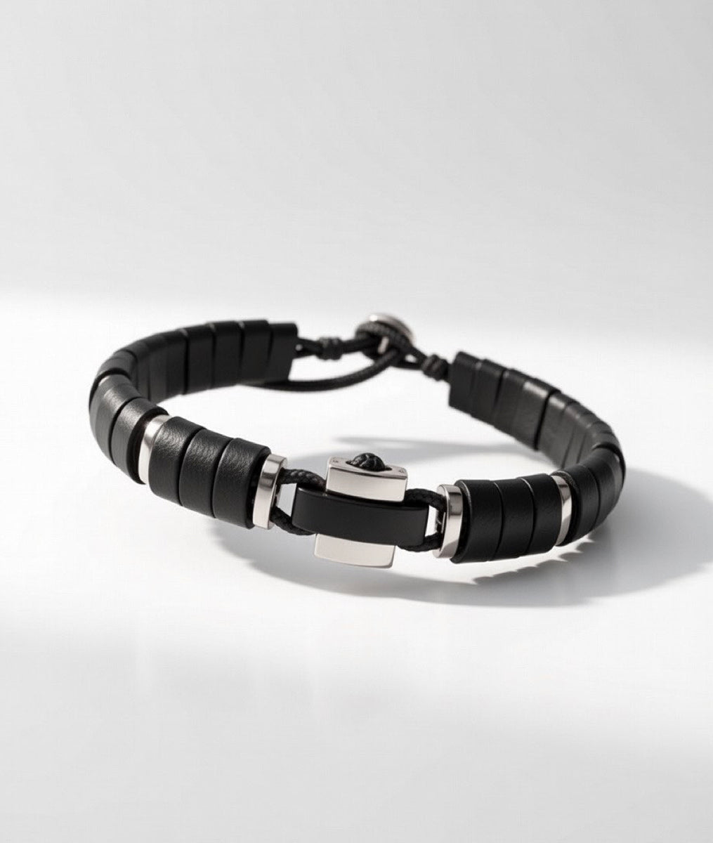 RIO 10K White Gold and Buffalo Horn Bracelet | ZADEH NY