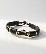 RIO 10K Yellow Gold and Buffalo Horn Bracelet | ZADEH NY