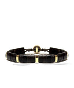 Santos Bracelet with horn and yellow gold links