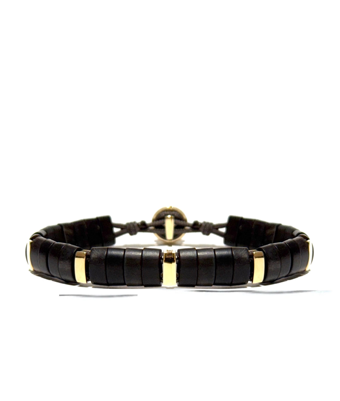 Santos Bracelet with horn and yellow gold links