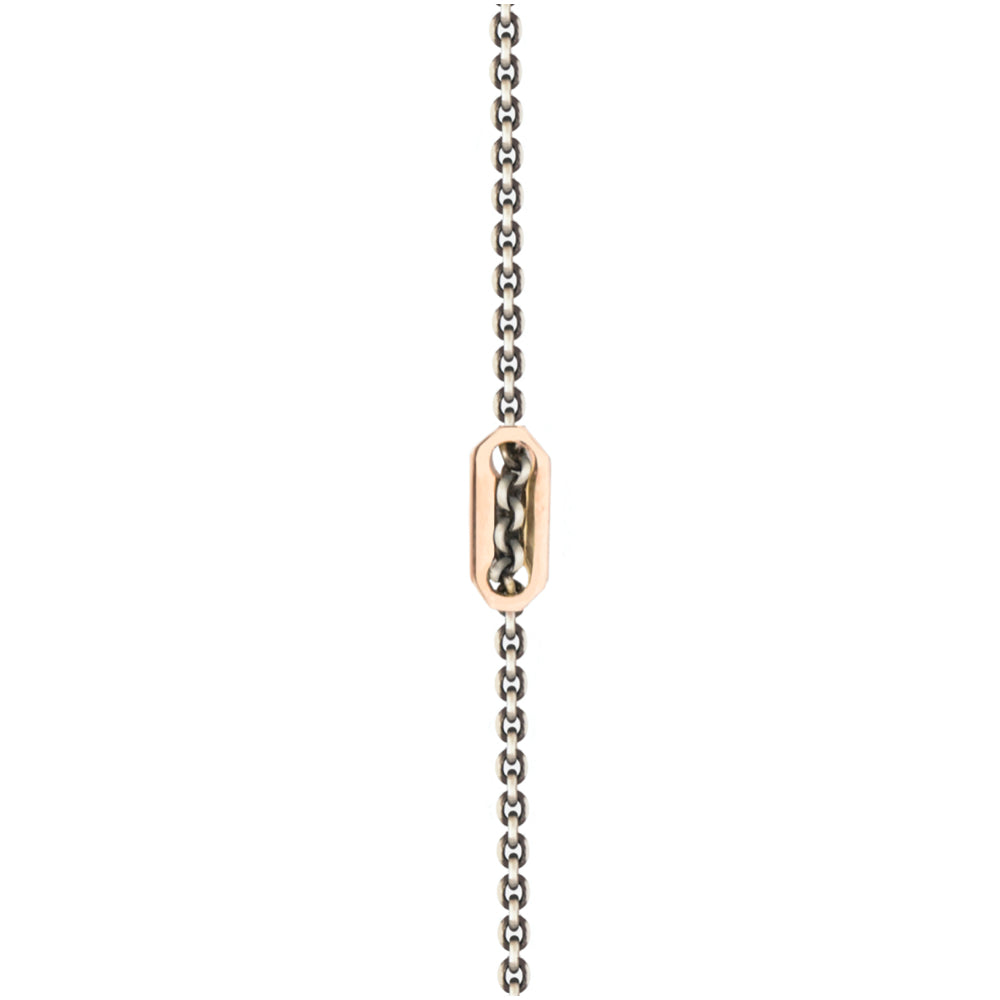 St Tropez bracelet on silver chain