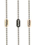 St Tropez bracelet on silver chain