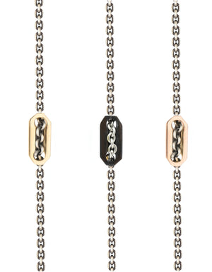 St Tropez bracelet on silver chain