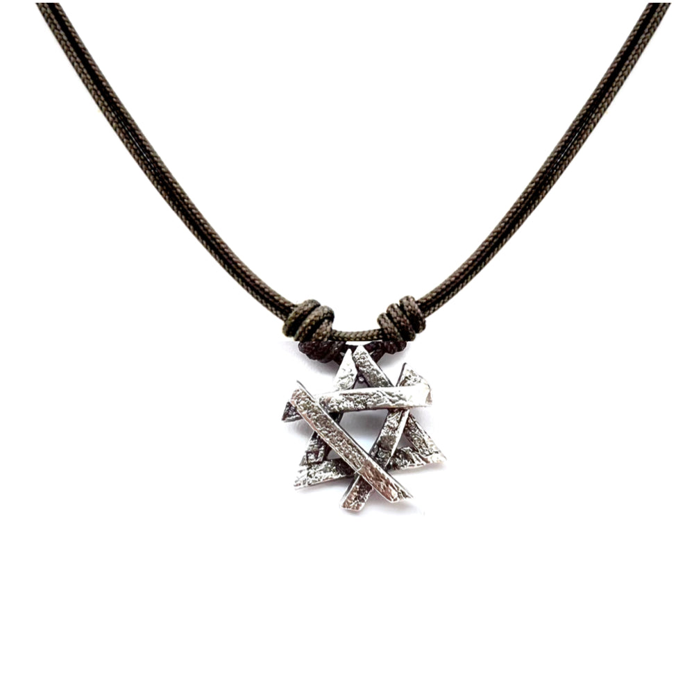 Star of David pendant sterling silver
