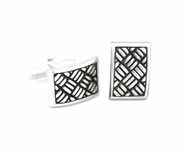 Asher silver cufflinks