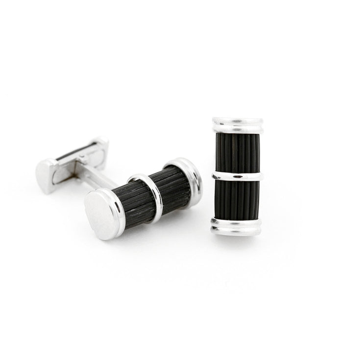 Barrel White Gold cufflinks
