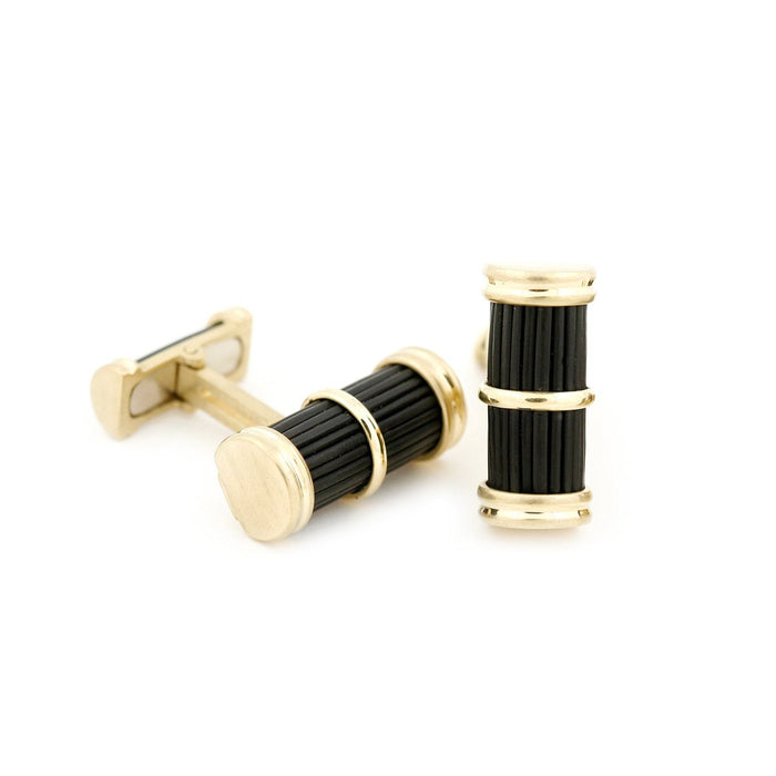 Barrel Yellow Gold cufflinks