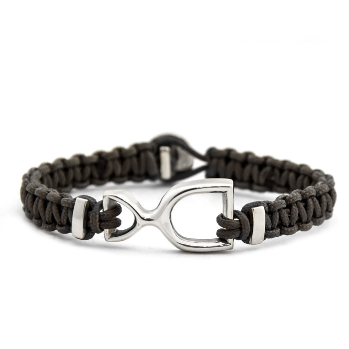 Blake Unisex Sterling Silver Cord Bracelet
