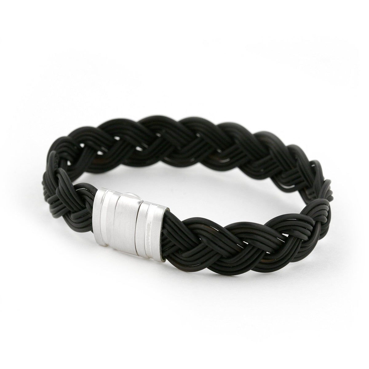 Brant Braided horn Cuff Bracelet white gold Bracelets Zadeh NY 
