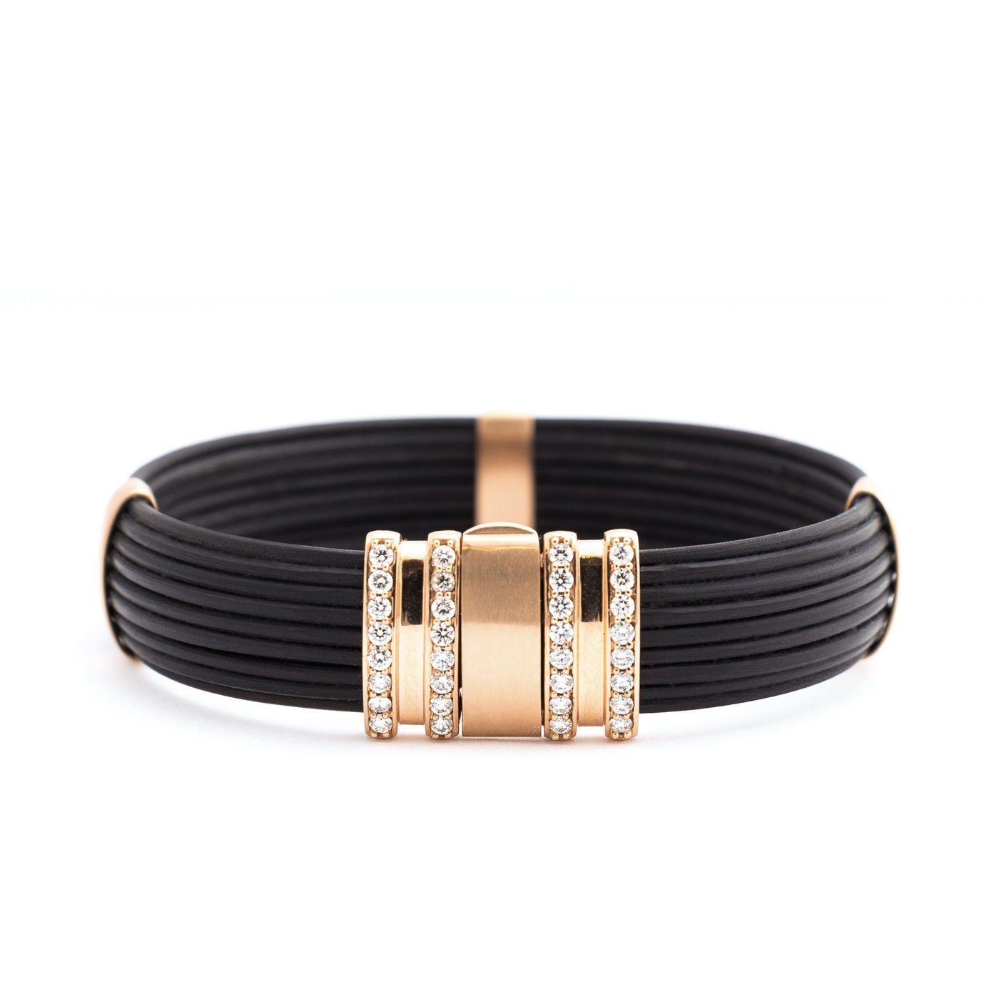 Brant horn bracelet rose gold & diamonds Bracelets Zadeh NY 