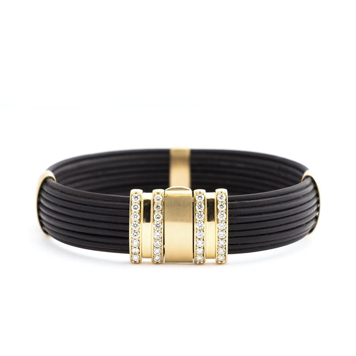 Brant women cuff 18K Yellow Gold & Diamonds