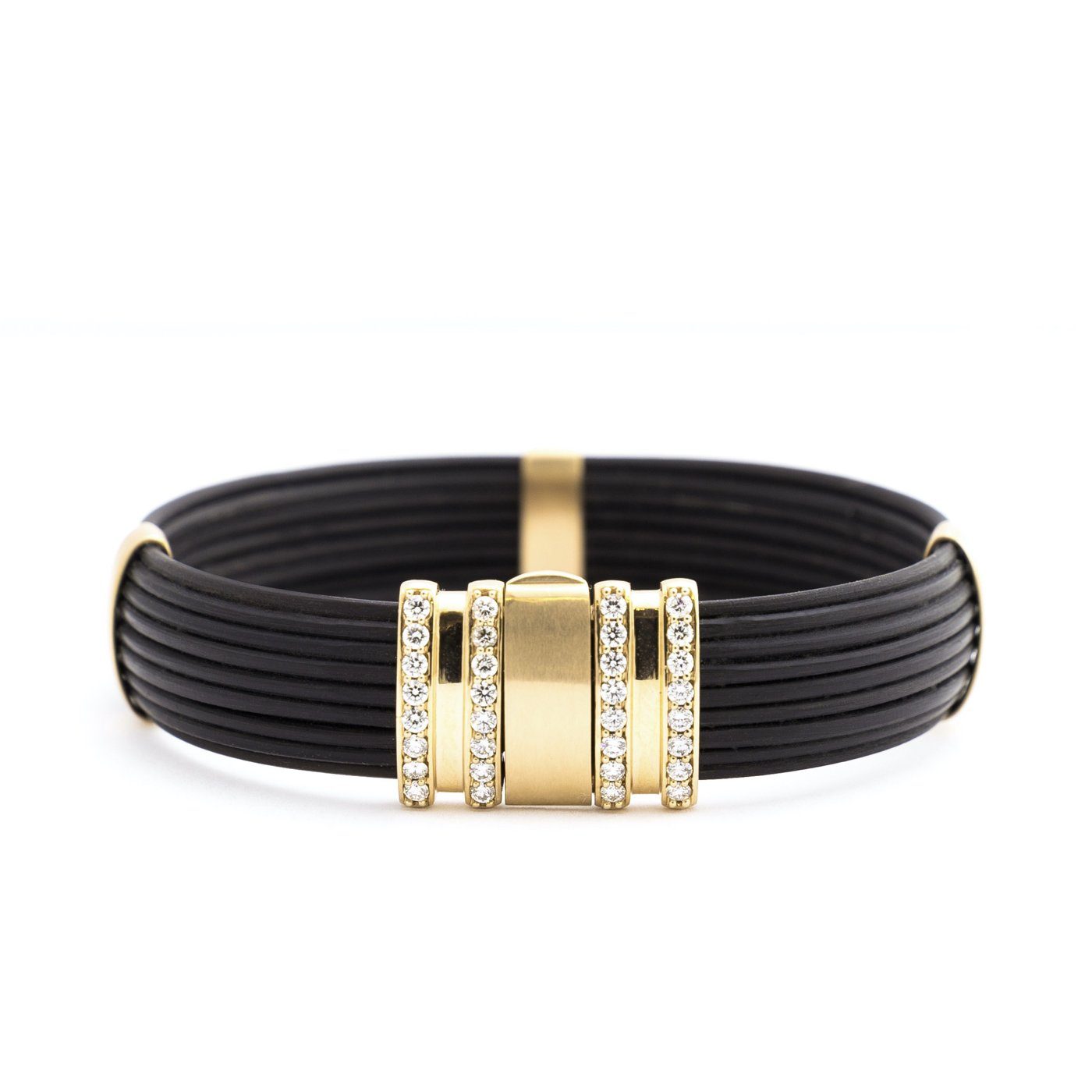 Brant horn bracelet yellow gold & diamonds Bracelets Zadeh NY 