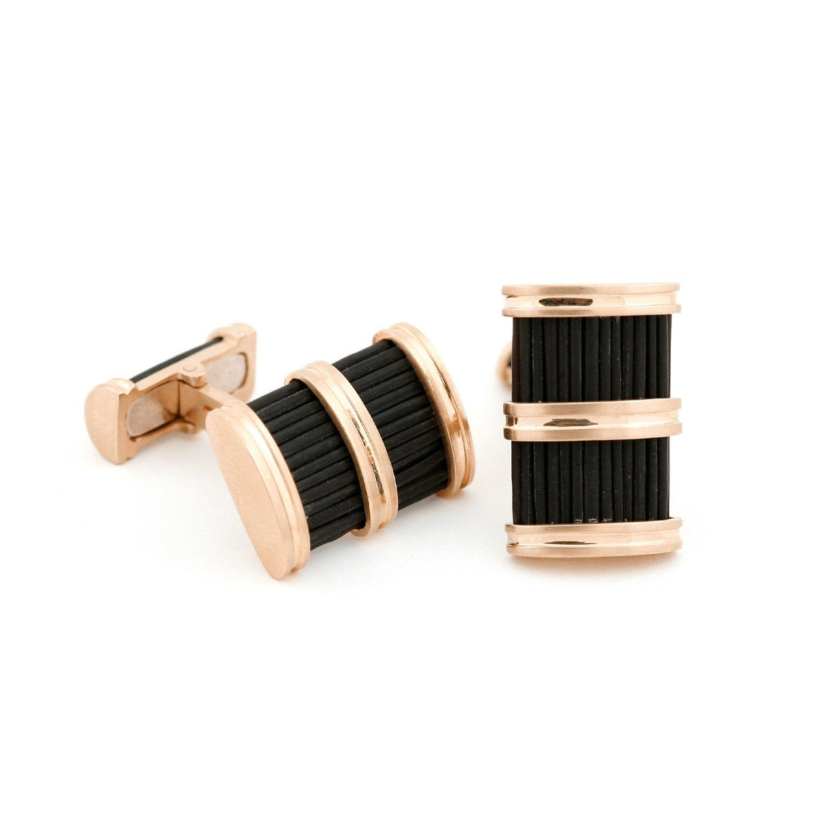 brant horn cufflinks rose gold Zadeh NY 