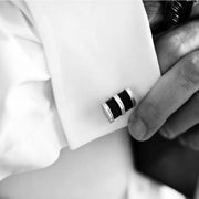 Brant horn cufflinks white gold Zadeh NY 