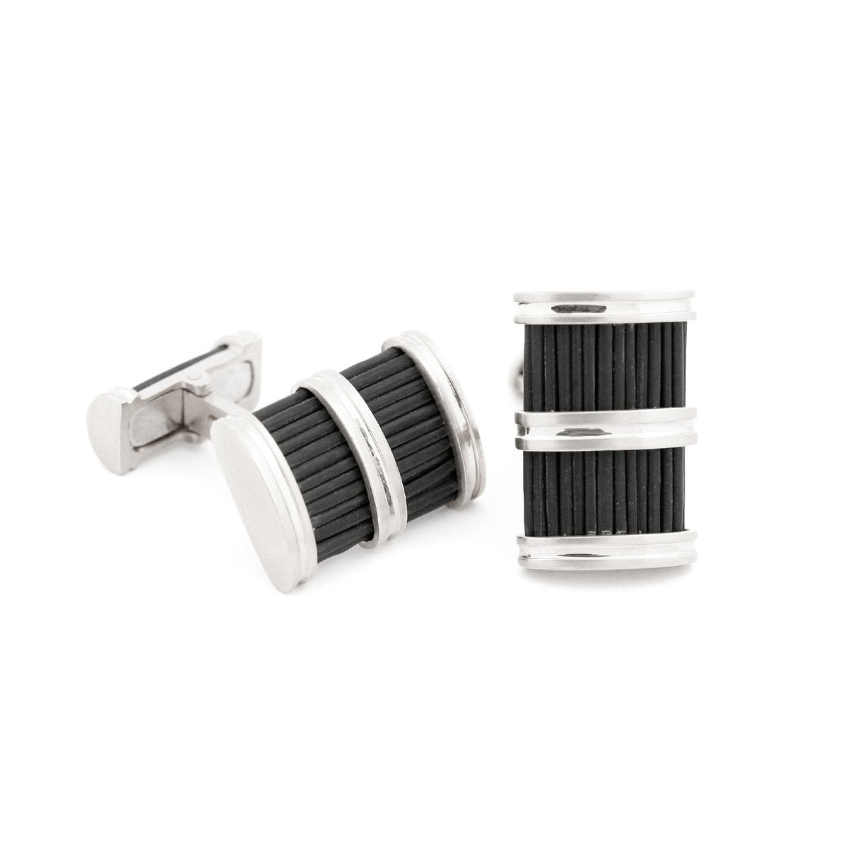 Brant horn cufflinks white gold Zadeh NY 