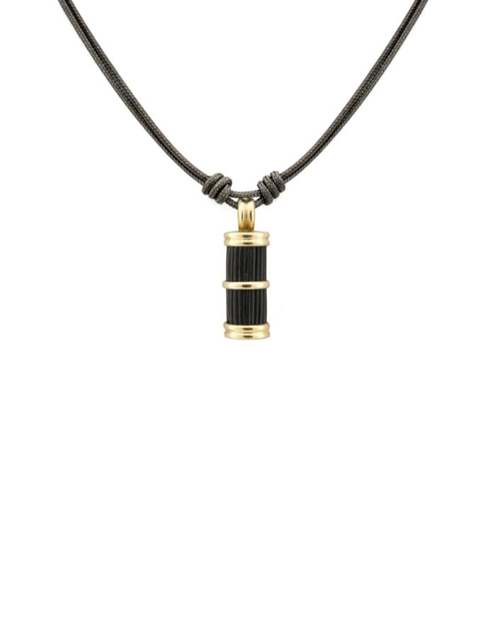 Brant Horn Pendant in 18kt Yellow Gold