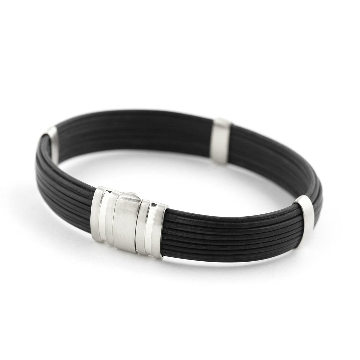 Brant Men's Horn Cuff Bracelet White Gold Bracelets Zadeh NY 