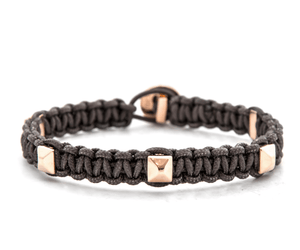 Capri rose gold Bracelets Zadeh NY Black 6'' 