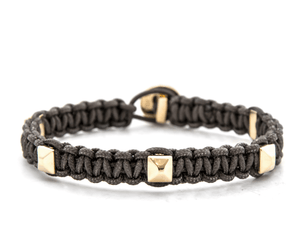 Capri yellow gold Bracelets Zadeh NY Black 6'' 