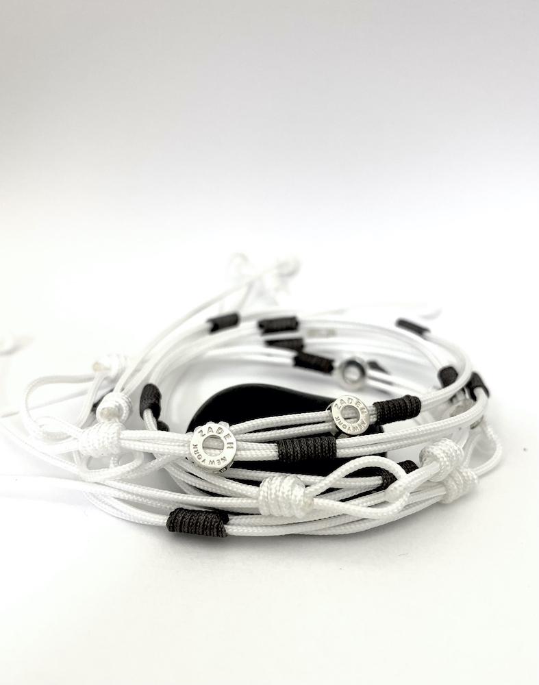 Cayenne Bracelets Zadeh NY 7.5" White/Gray 