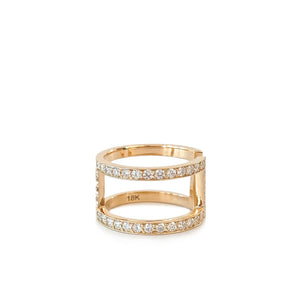 Celine Infinity ring rose gold | Diamonds Zadeh NY Shop 