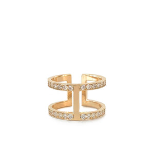 Celine Infinity ring rose gold | Diamonds Zadeh NY Shop 