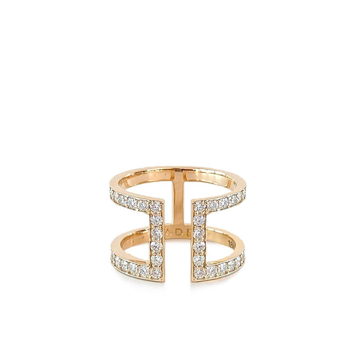 Celine ring 18K Rose Gold | Diamonds