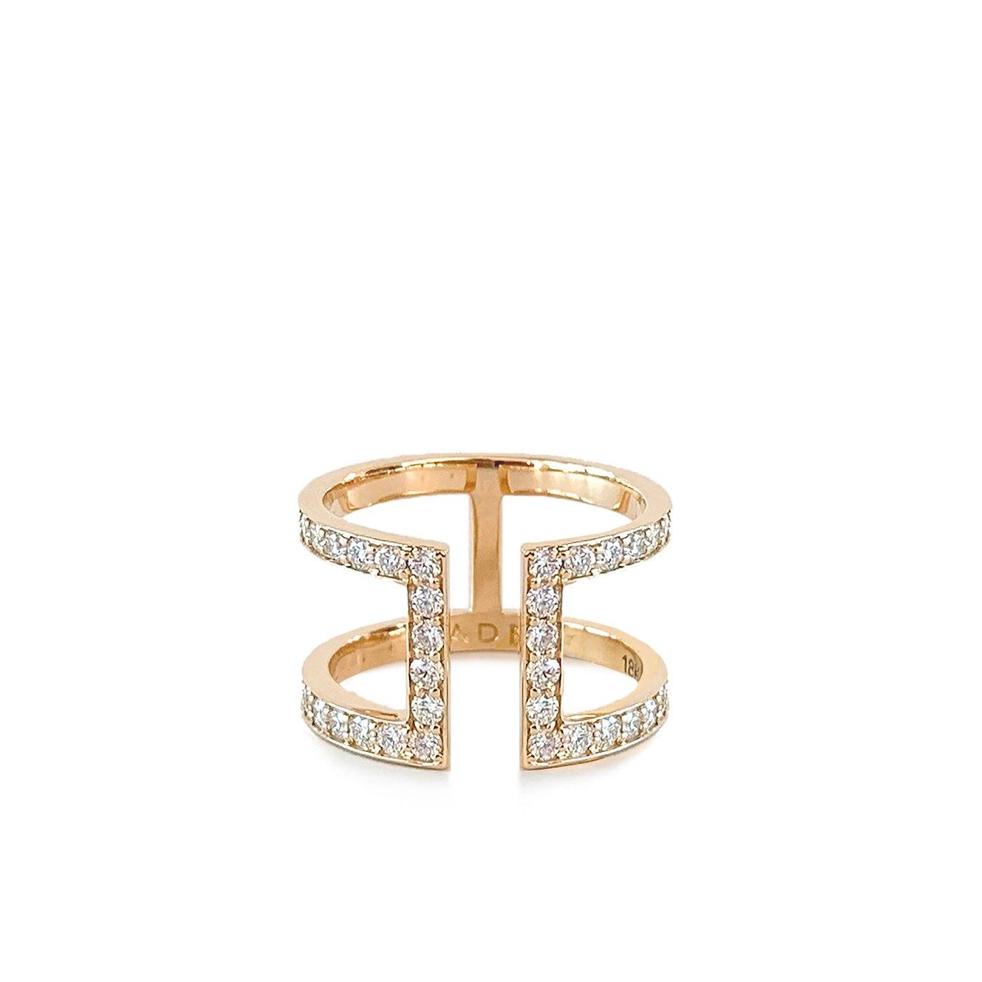 Celine Infinity ring rose gold | Diamonds Zadeh NY Shop 