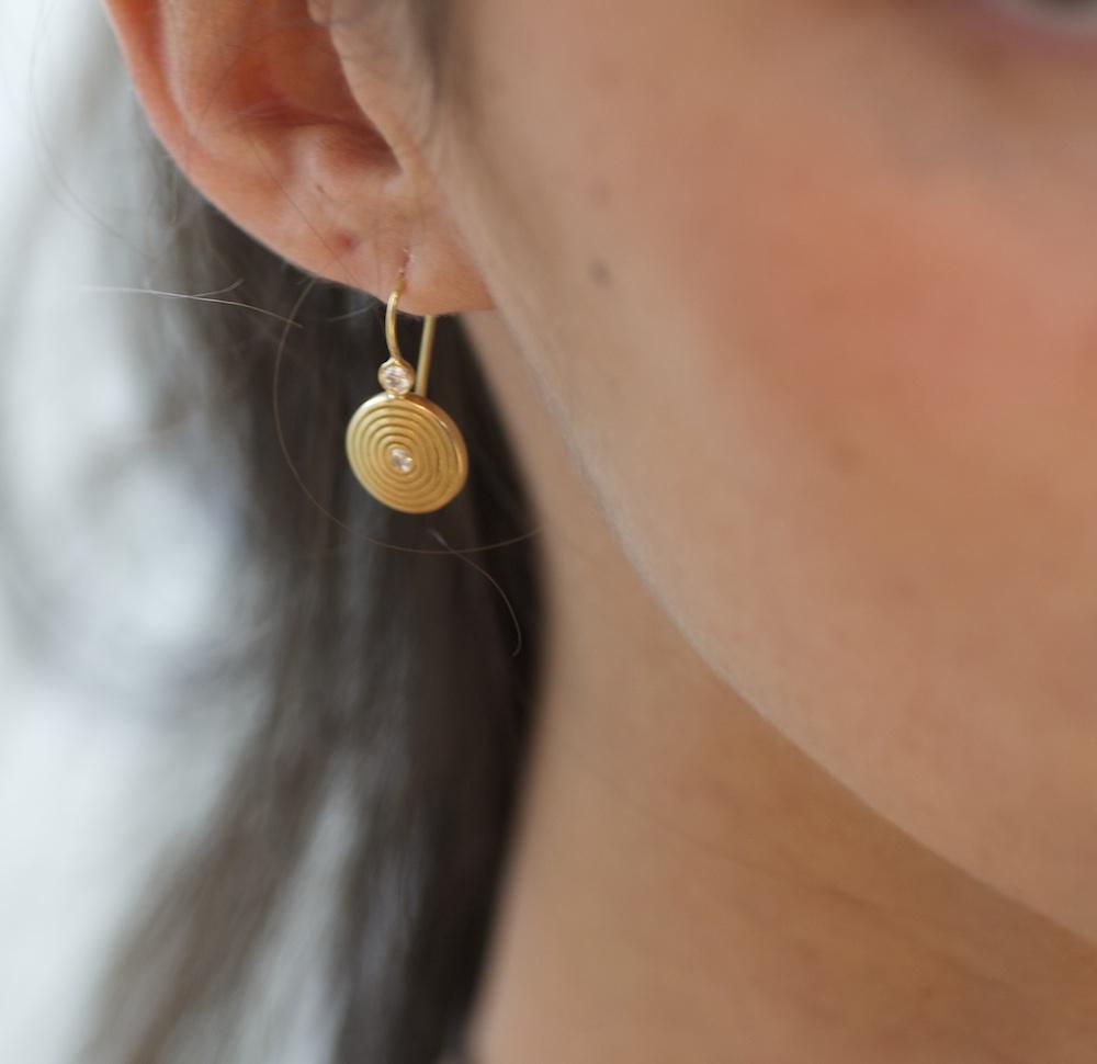 Circle Of Life Earrings | 18KY Zadeh NY 