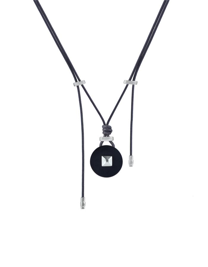 Coco horn pendant white gold