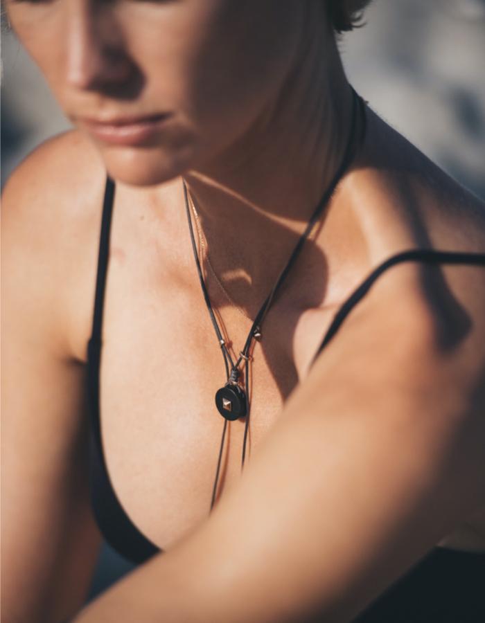 Coco horn pendant white gold Zadeh NY 