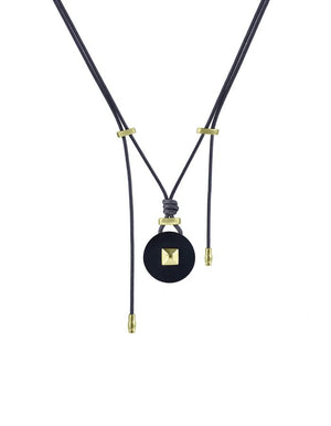 Coco horn pendant yellow gold Zadeh NY 