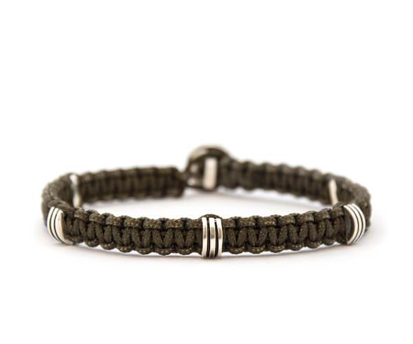 Elon Cord Silver Bracelet