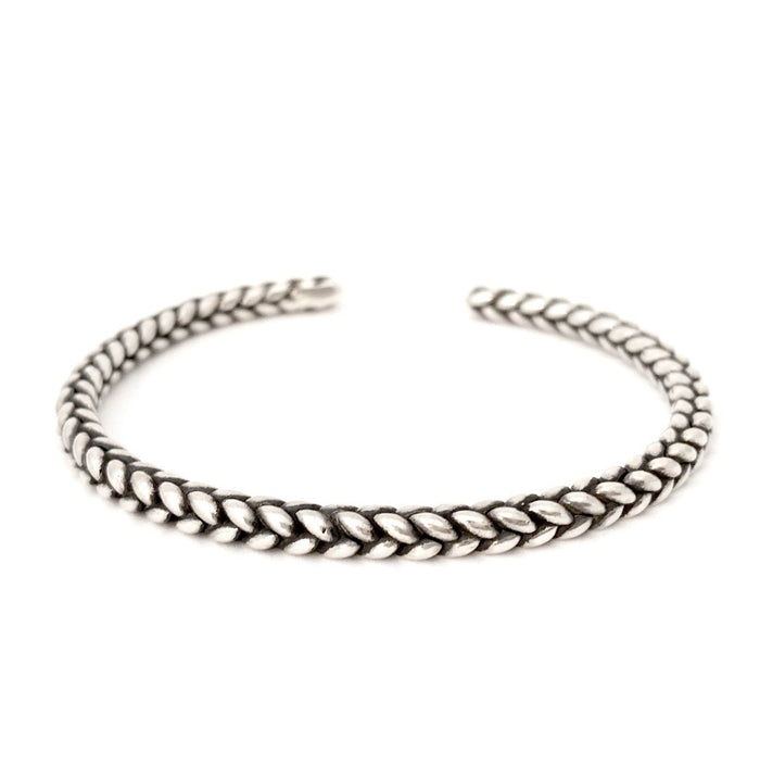 Braided Hugo Cuff Sterling Silver