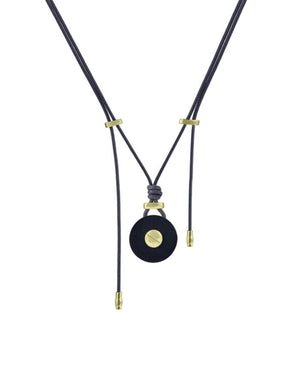 Ines horn pendant yellow gold Zadeh NY 