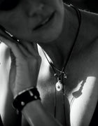 Ines taga nut pendant yellow gold Zadeh NY 